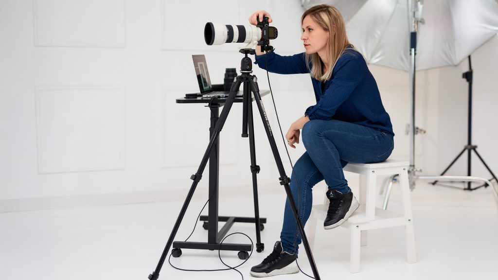 Behind the scenes fashion shoot in Bucharest studio