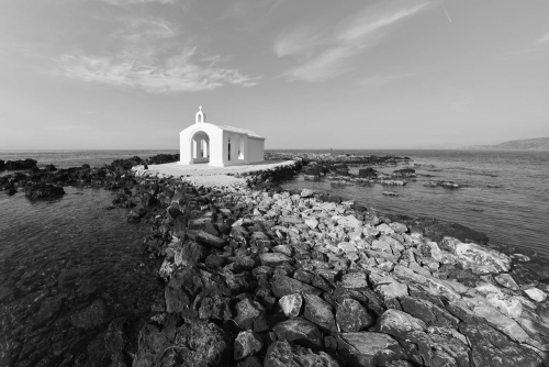 sunset view of Georgeopolis church