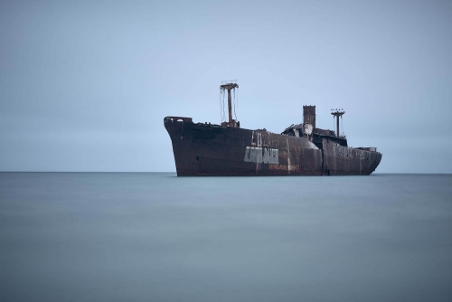 the famous shipwreck from costinesti romania