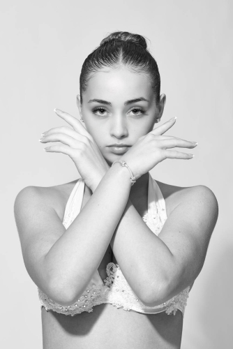 Artistic dance portrait featuring a focused performer.